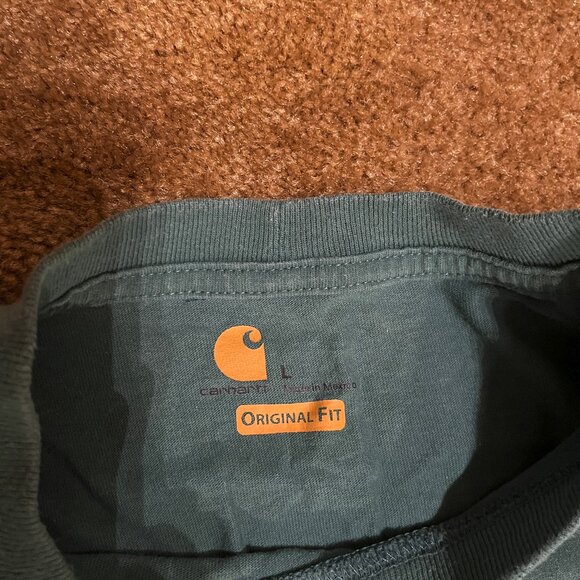 Lot of 2 Carhartt men's long-sleeved original fit t-shirts - Picture 4 of 7